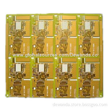 Double-sided PCBs, yellow solder mask, made of CEM 3